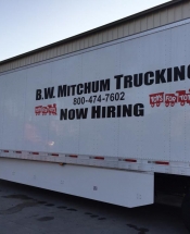 BW Mitchum Trucking Container
